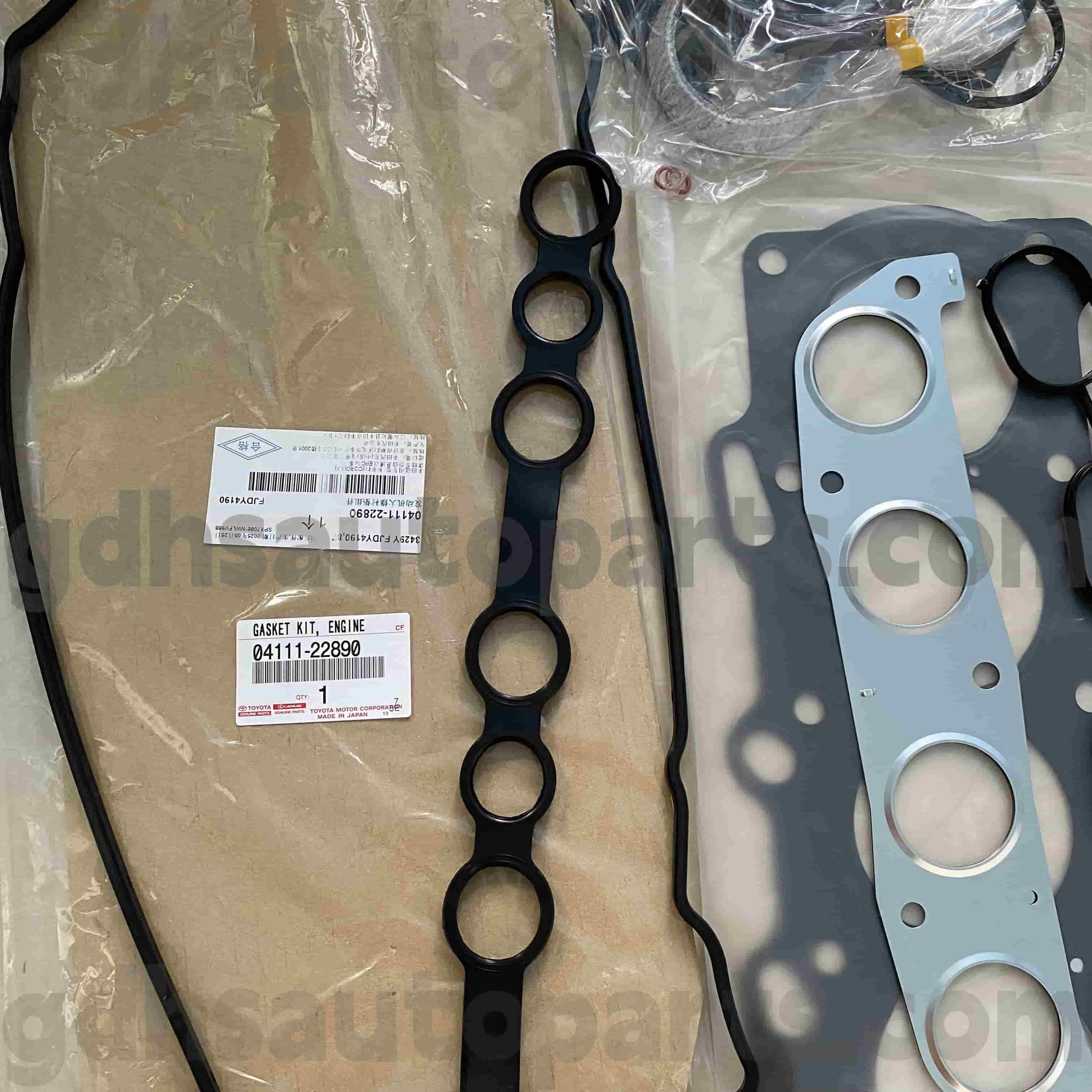 04111-22890 TOYOTA PART ENGINE ENGINE OVERHEUUL KIT UNTUK COROLLA