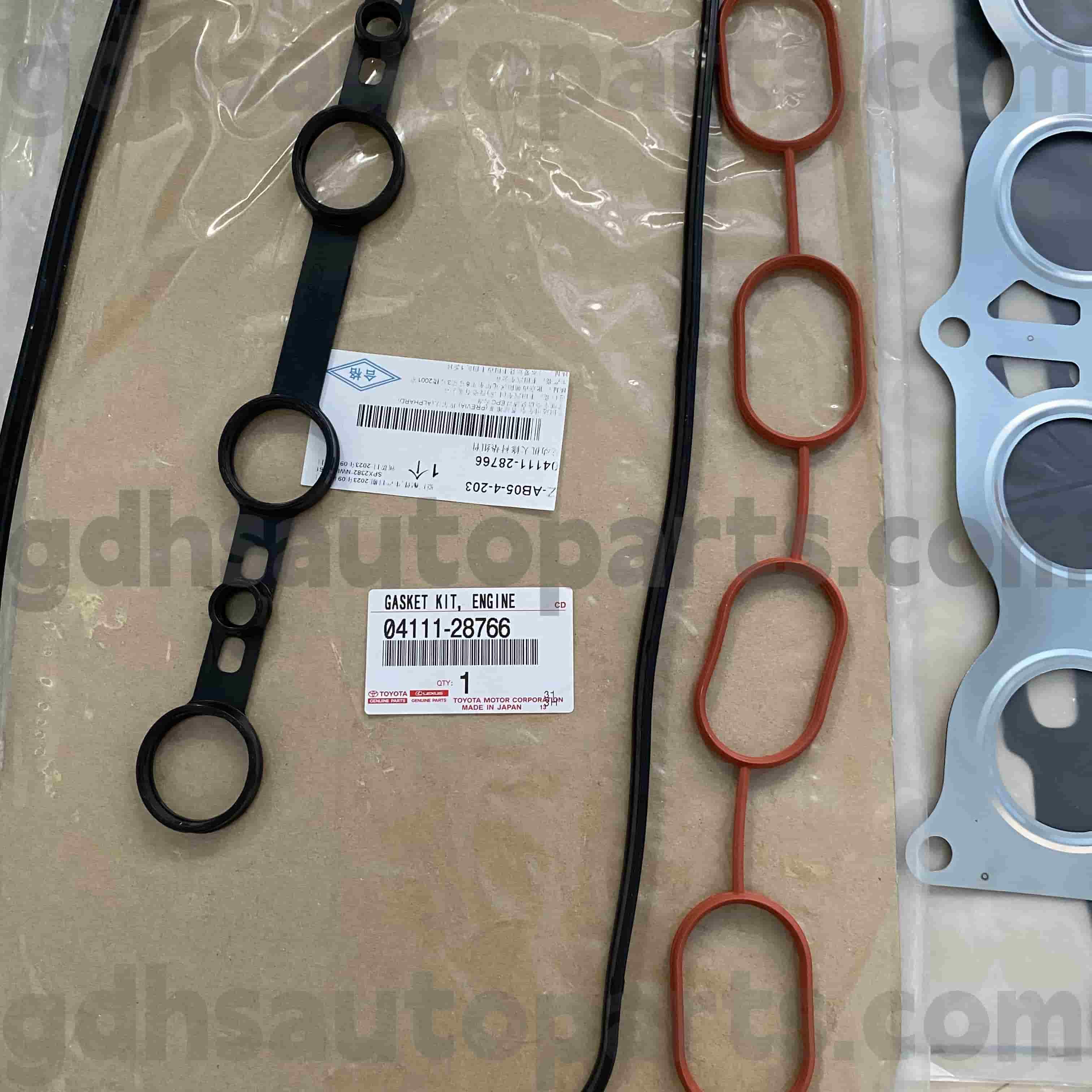 04111-28766 Kit Perombakan Mesin Suku Cadang Asli Toyota untuk Previa, Estima, Alphard
