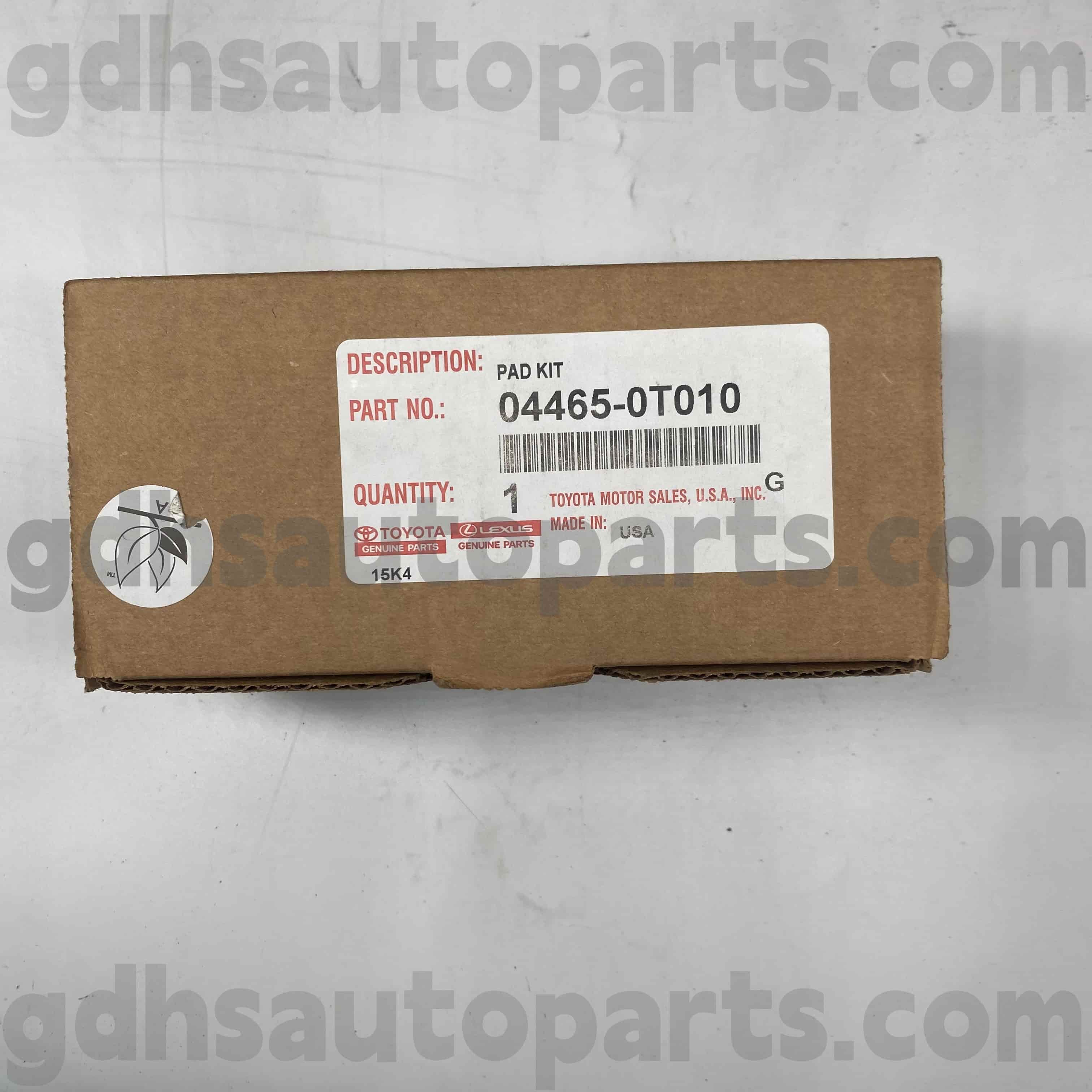 04465-0T010 TOYOTA PART PEMBUATAN DEPAN DEPAN BAJA UNTUK SASSIS VENZA NO. AGV1# GGV1#
