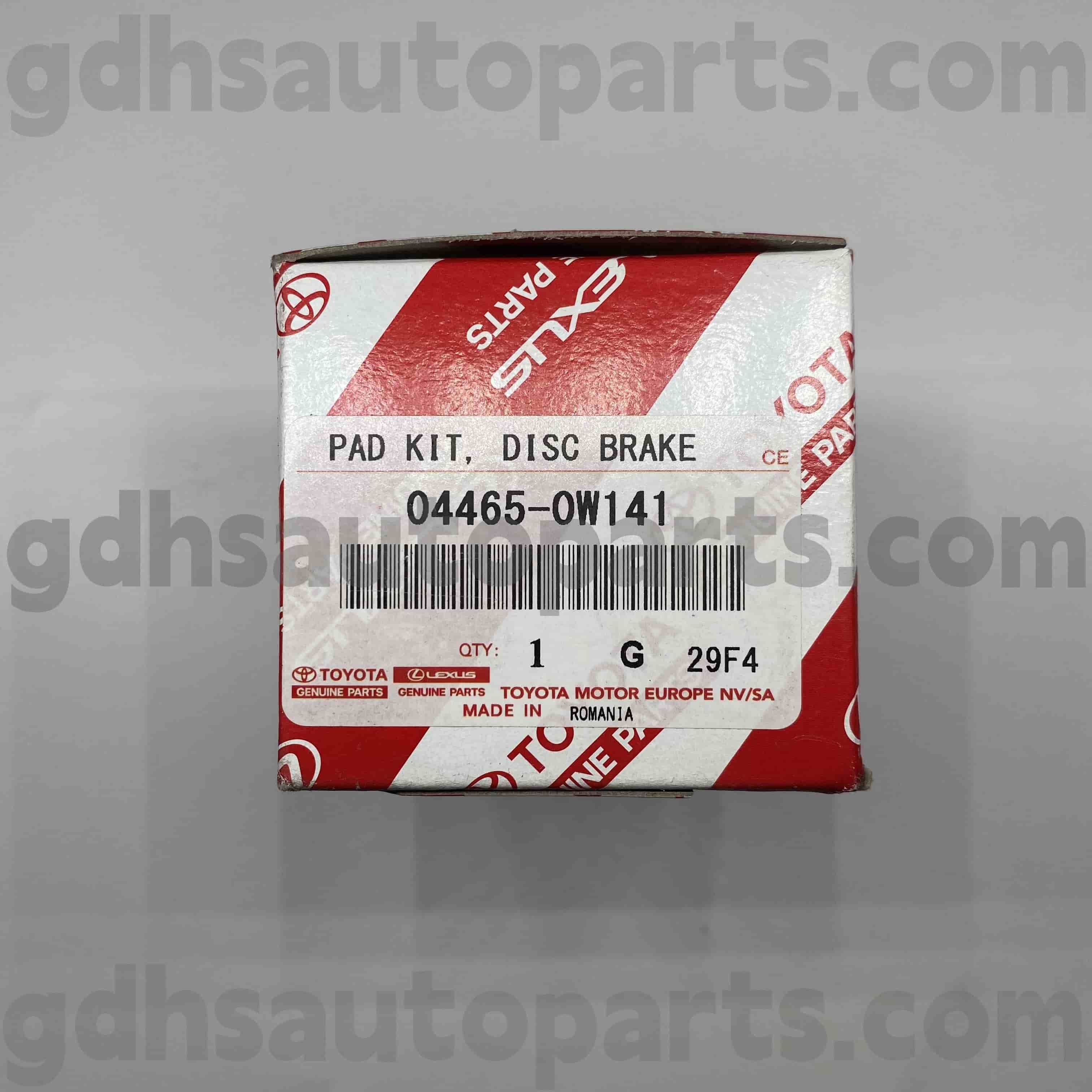 04465-0W141 TOYOTA PART PEMBUATAN DEPAN DEPAN DEPAN UNTUK PRIU, LEXUS CT200H Sasis no. ZVW30..Eur