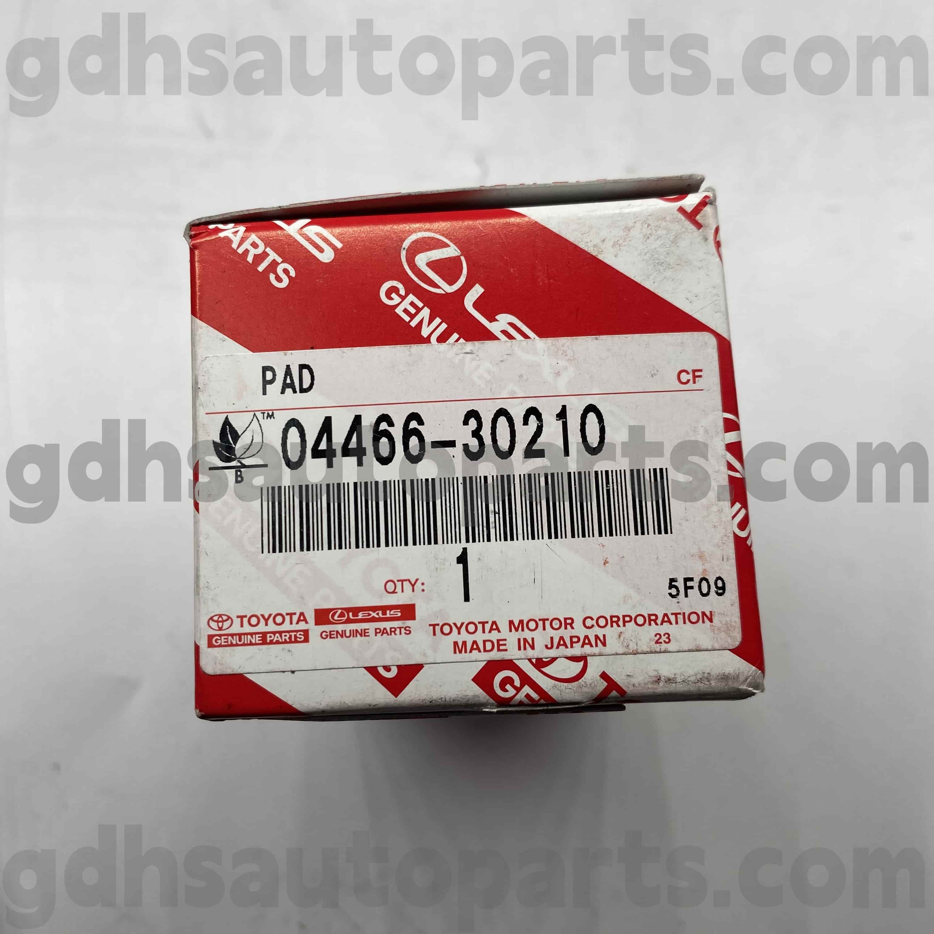 04466-30210 TOYOTA PADA PANDANGAN REM MELAKANG UNTUK UNTUK REIZ, Mahkota/Majesta, Lexus GS Series Chassis no. GRS182 GRX122