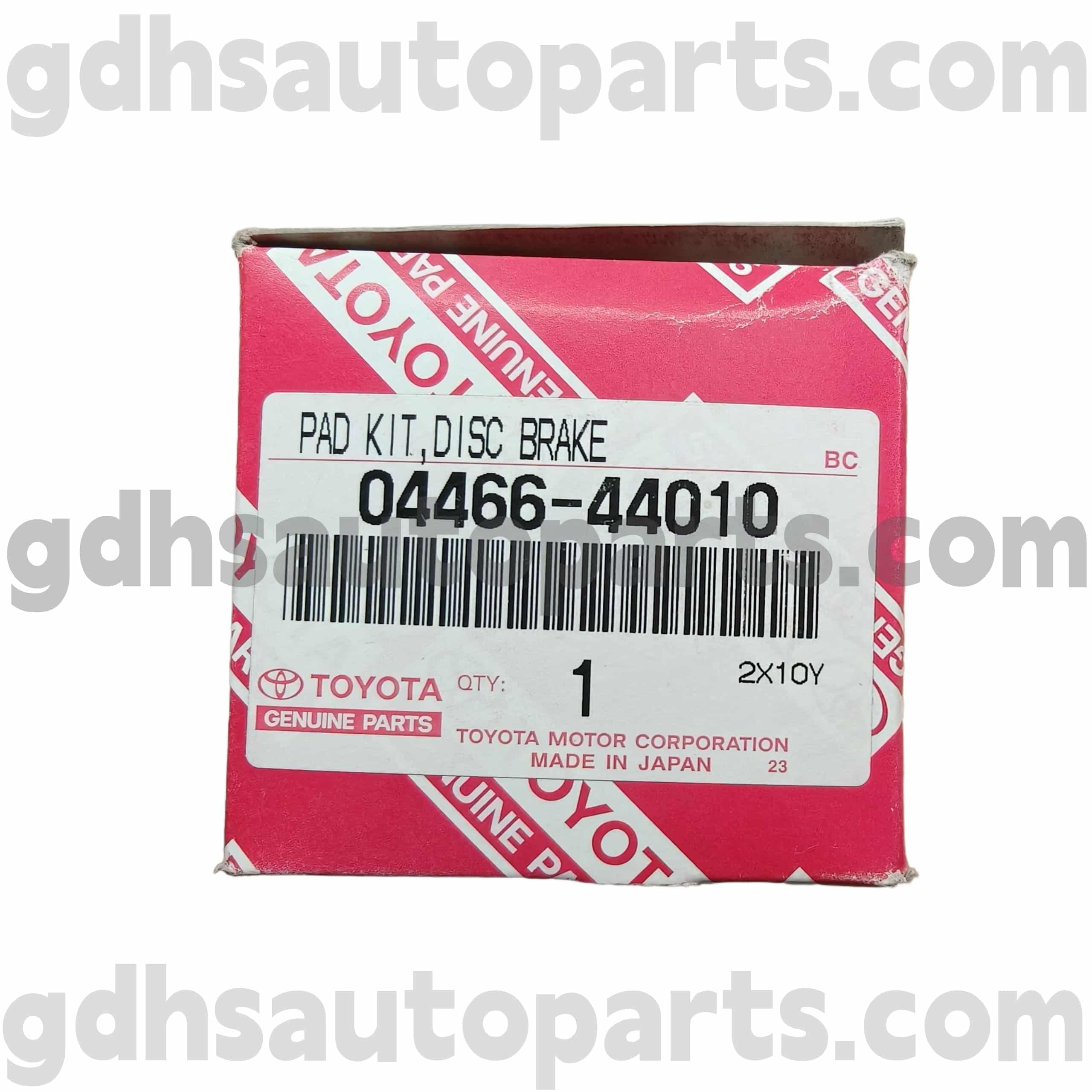 04466-44010 TOYOTA PADIS PADIRAN BELAKANG UNTUK BAJA REM UNTUK ISIS, PICNIC/AVENSIS VERSO, NOAH CHASSIS NO. ACR30
