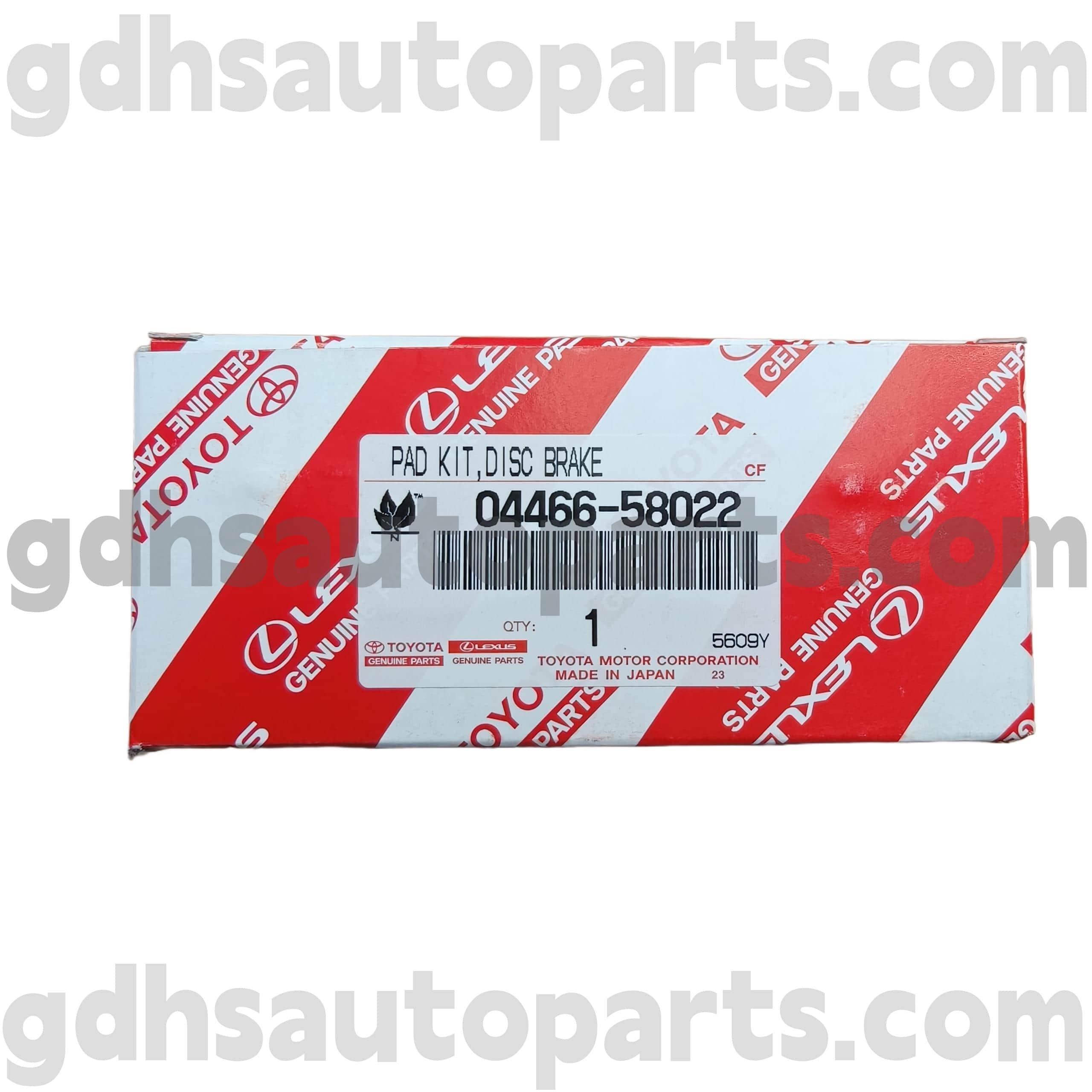 04466-58022 TOYOTA PAIN PADS REM MELAKANG UNTUK UNTUK SASIS ALPHARD/VELLFIRE/HV NO. GGH30
