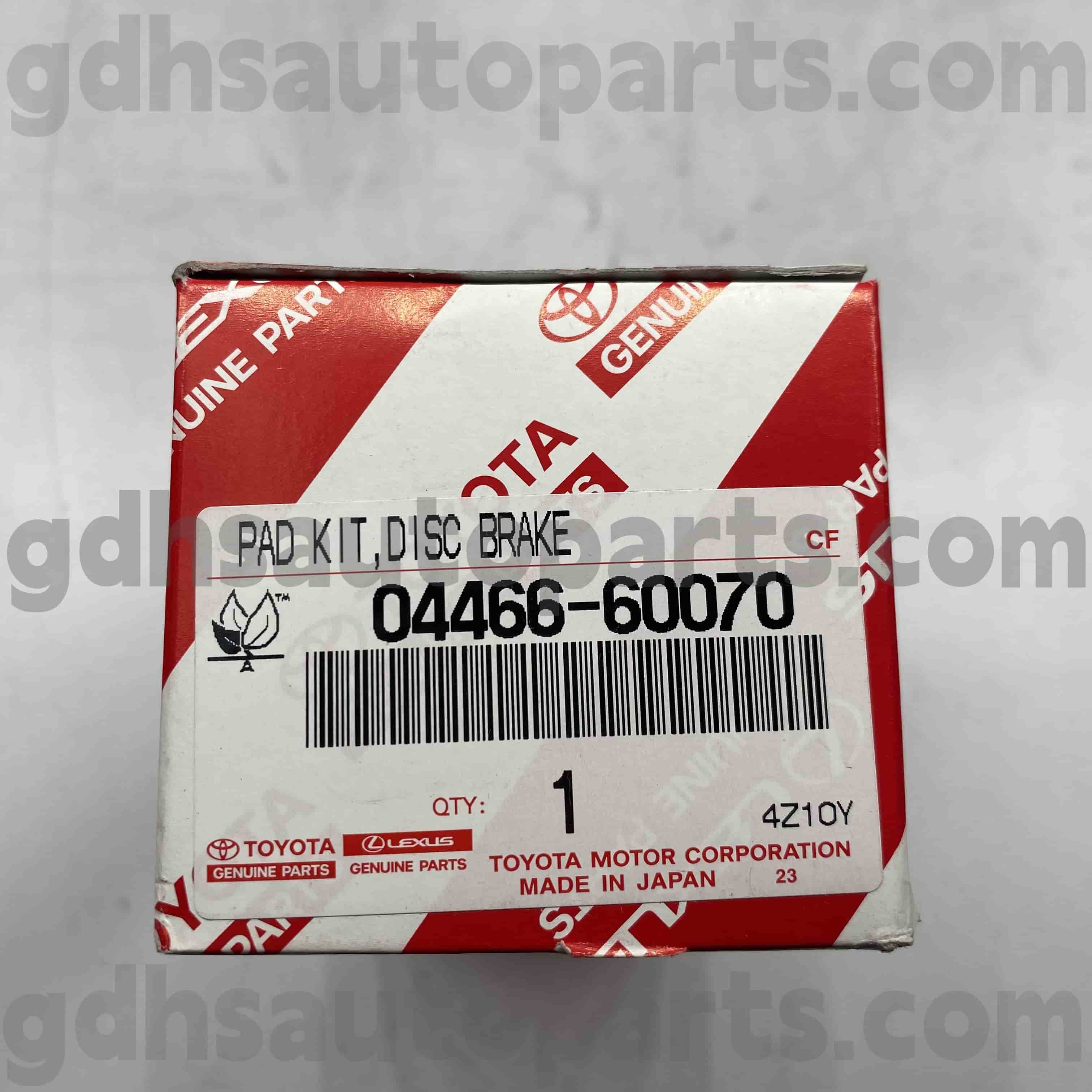 04466-60070 TOYOTA PADIS PADIRAN BELAKANG UNTUK PANDANG REM MELAKUKAN UNTUK LAND CRUISER, LX470 SASSIS NO. FZJ100 UZJ100
