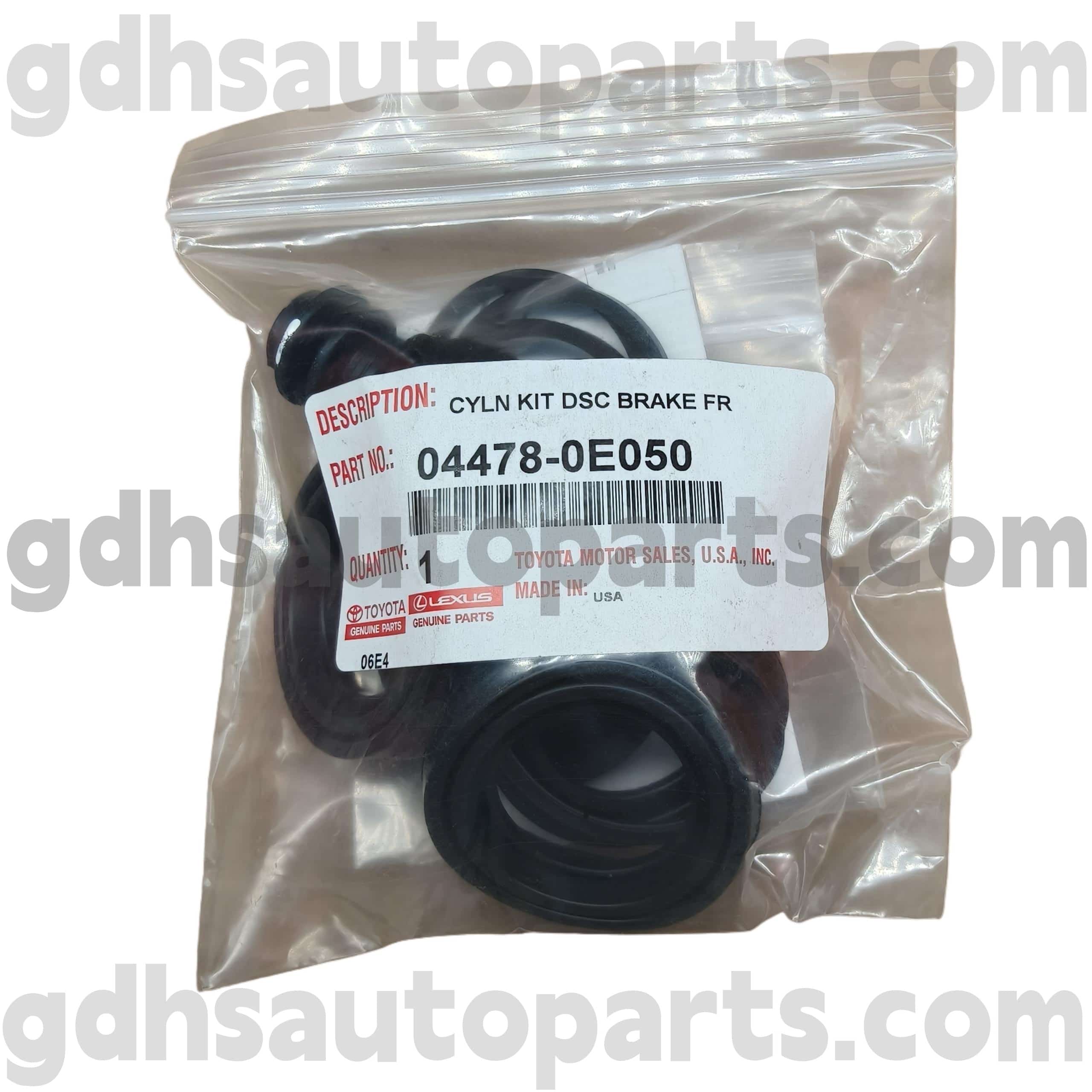 04478-0E050 TOYOTA PART ALURI SIBS HEPAT Kit Perbaikan Silinder Rem Depan untuk Sienna, Highlander (NAP) Chassis no. ASU50, GSU5#
