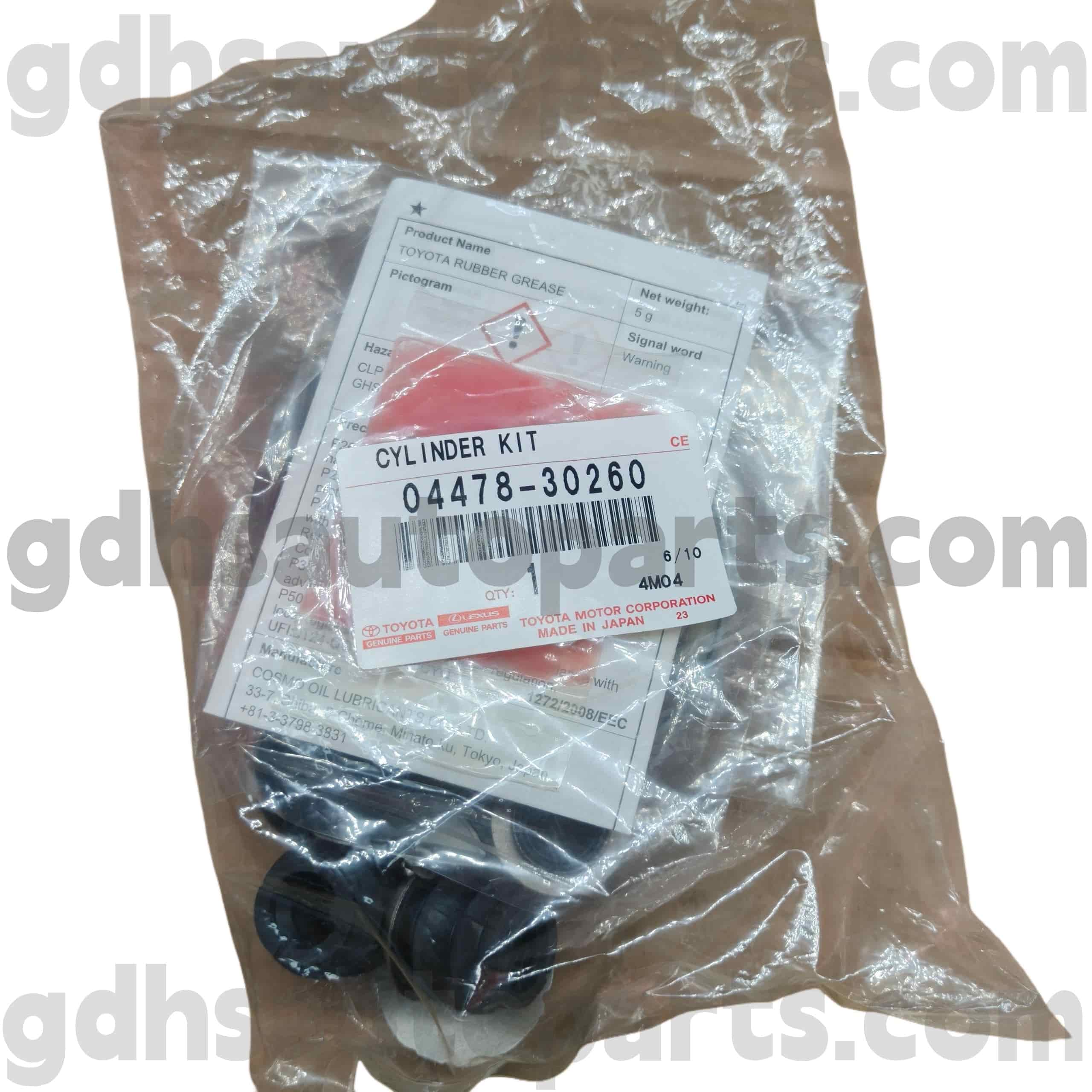 04478-30260 Kit Perbaikan Silinder Rem Depan Suku Cadang Toyota untuk Mark X, Lexus IS250/350 Chassis no. GRS182 188