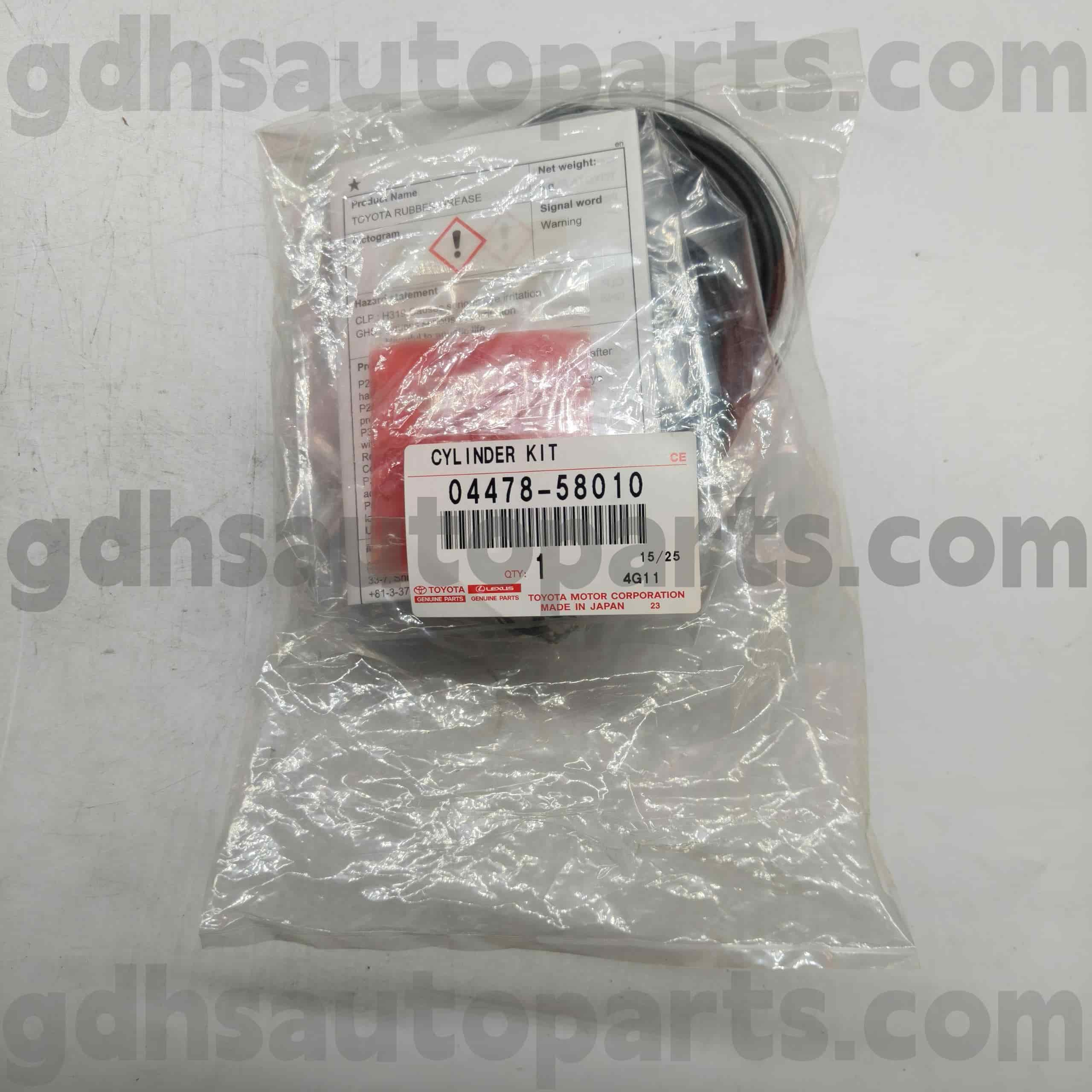 04478-58010 TOYOTA POBANG HUKUM Kit Perbaikan Silinder Rem Depan untuk Camry, Alphard, Lexus ES350 Chassis no. Ane1#, zne1#