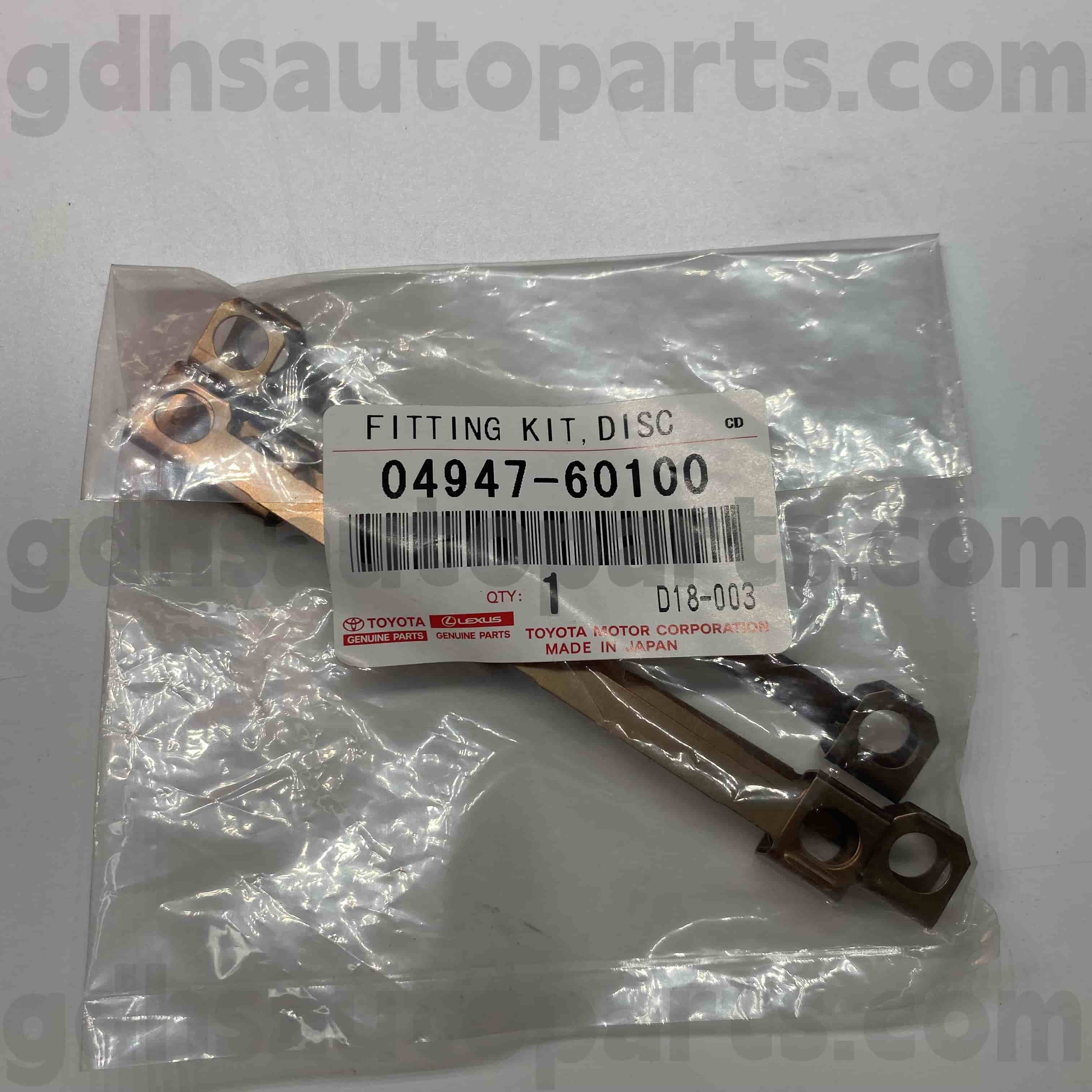 04947-60100 Kit Perbaikan Pad Brake Paden Toyota untuk Land Cruiser, Lexus LX470 Chassis no. Uzj100