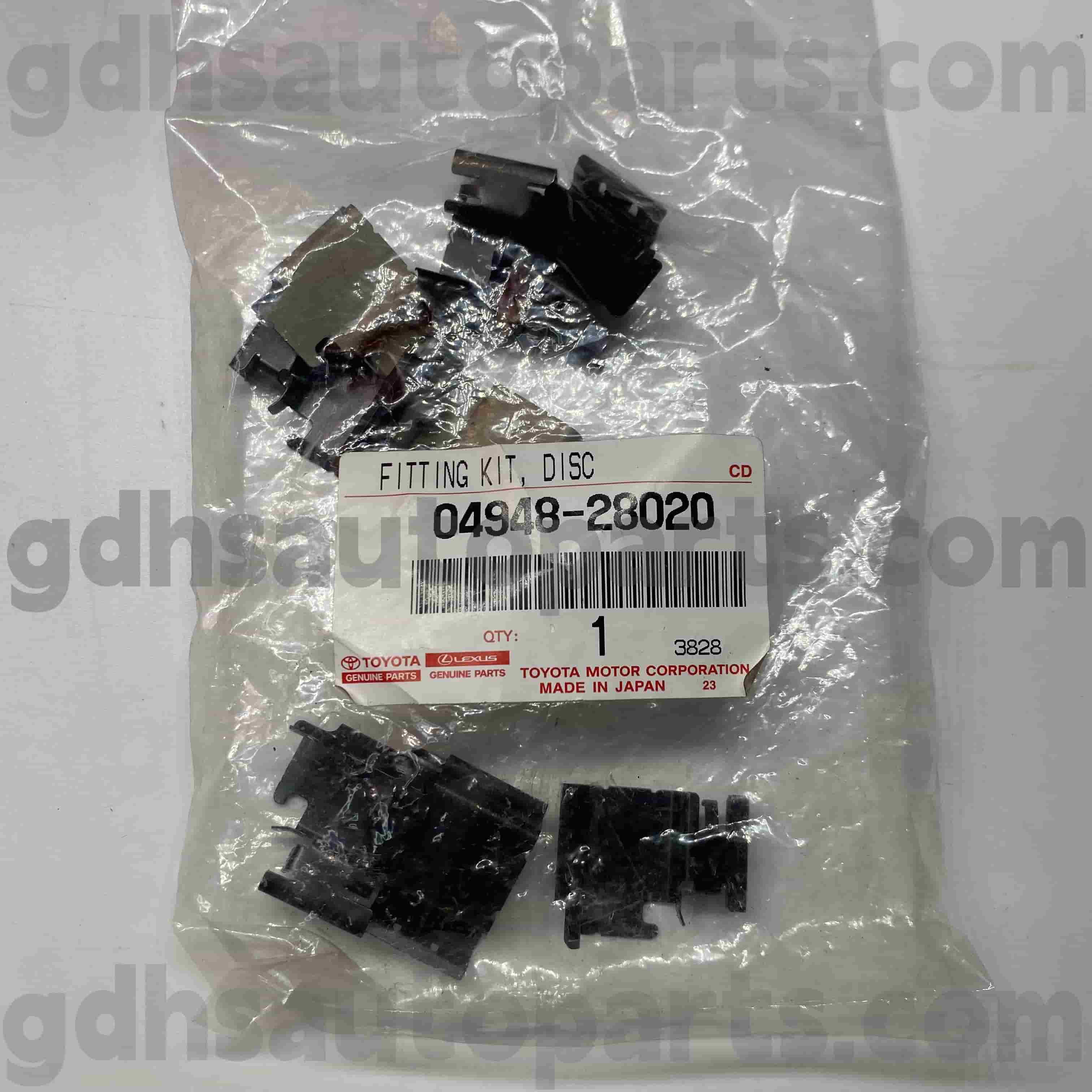 04948-28020 Kit Perbaikan Pad Brake Suku Cadang Toyota untuk Previa, Alphard, Previa, Estima Chassis no. GGH20
