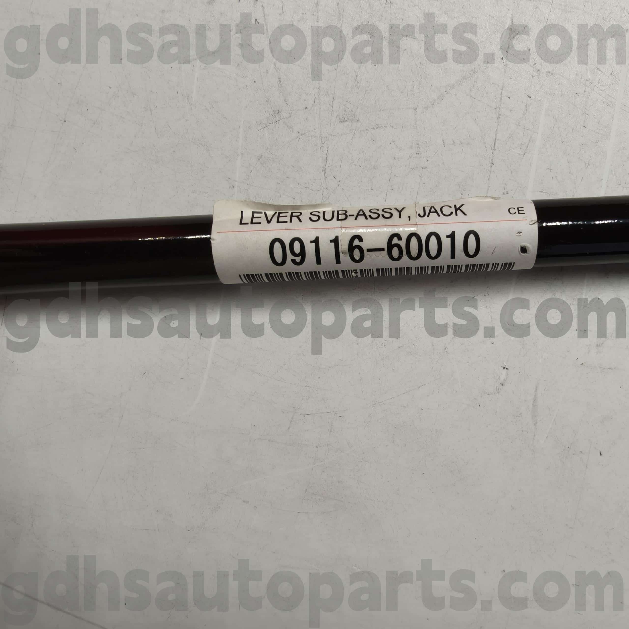 09116-60010 TOYOTA PABUS HUKUT JACK Pegangan untuk Mega Cruiser, Previa, Granvia Chassis no. Fzj80