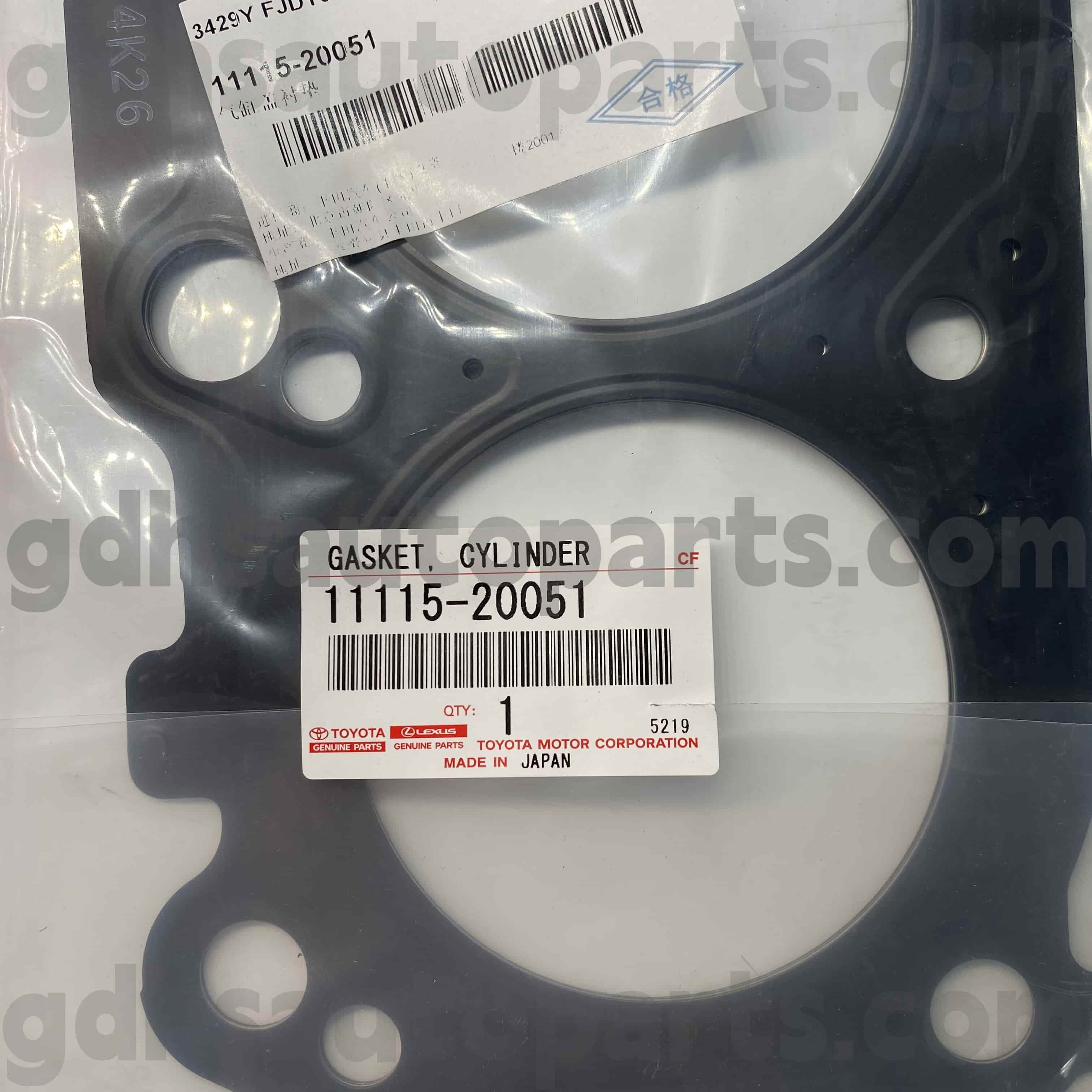 11115-20051 TOYOTA POBS HIDUL Silinder Penutup Cincin Karet untuk Kluger HV, Harrier HV, Lexus ES300/330