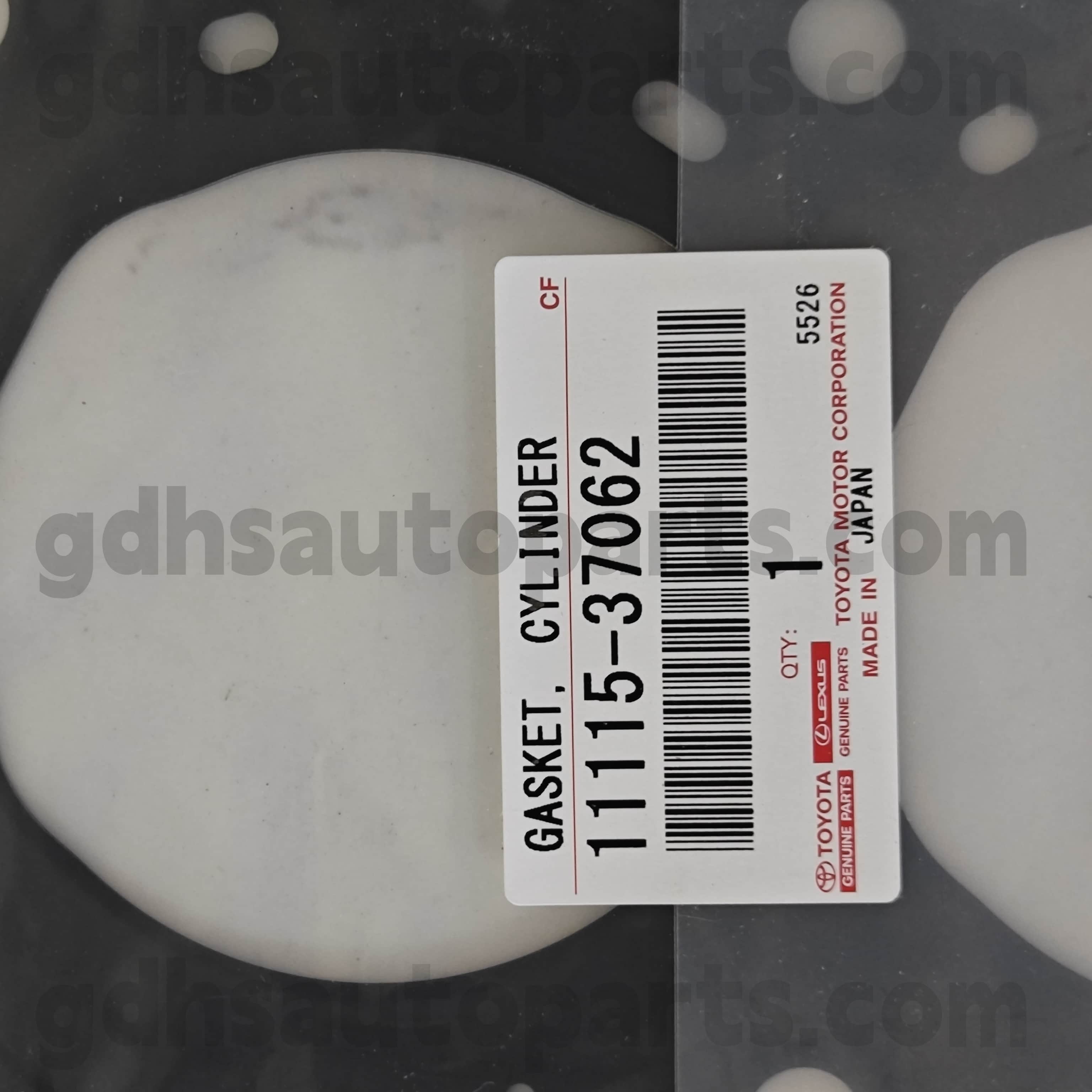 11115-37062 Toyota Segel Gasket Kepala Silinder Silinder untuk Corolla 、 C-HR