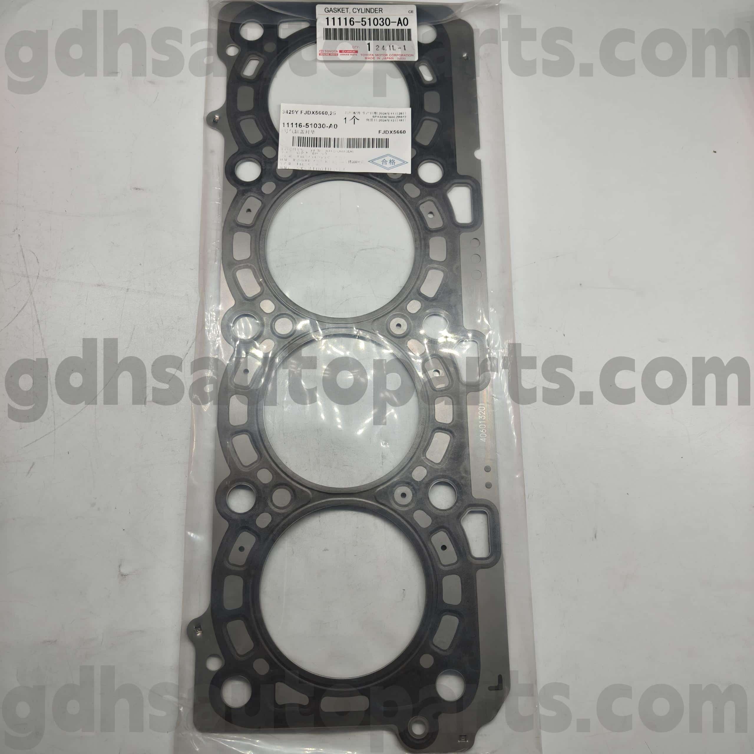 11116-51030-A0 TOYOTA PARTIONAL SUDAH KIRI KIRI KIRING COURBER RUBBER RING UNTUK LAND CRUISER, LX450D/570