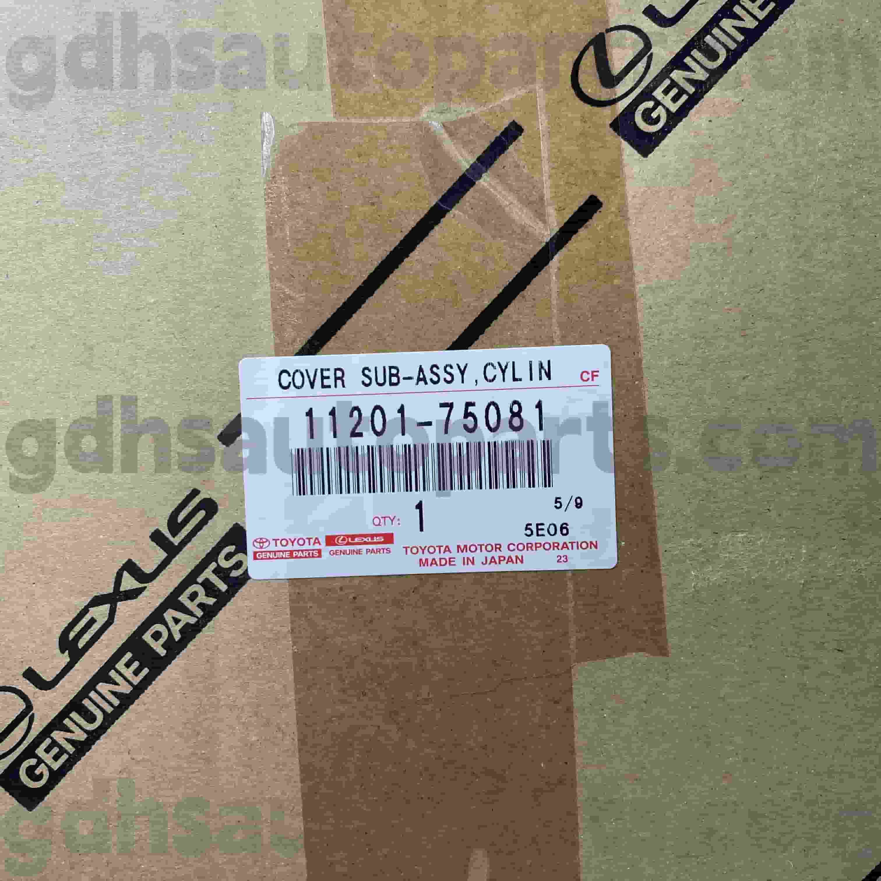 11201-75081 Sub-rakitan Penutup Kepala Silinder Suku Cadang Asli Toyota untuk Sasis NO.TRJ152