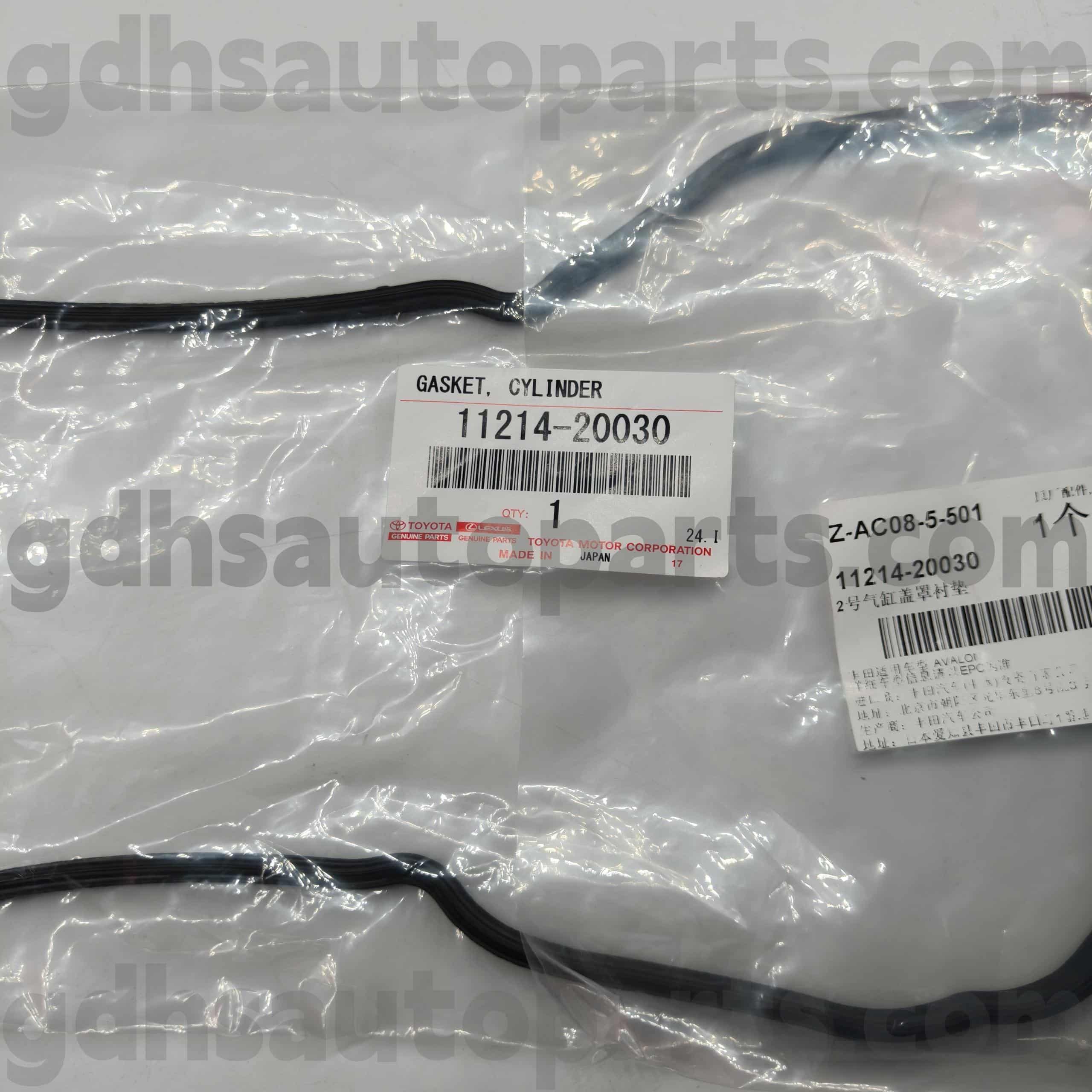 11214-20030 Gasket Penutup Katup Kiri Suku Cadang Asli Toyota untuk Sasis KLUGER HV,HARRIER,LEXUS ES300 NO.MCU35 MCV30 MNH10