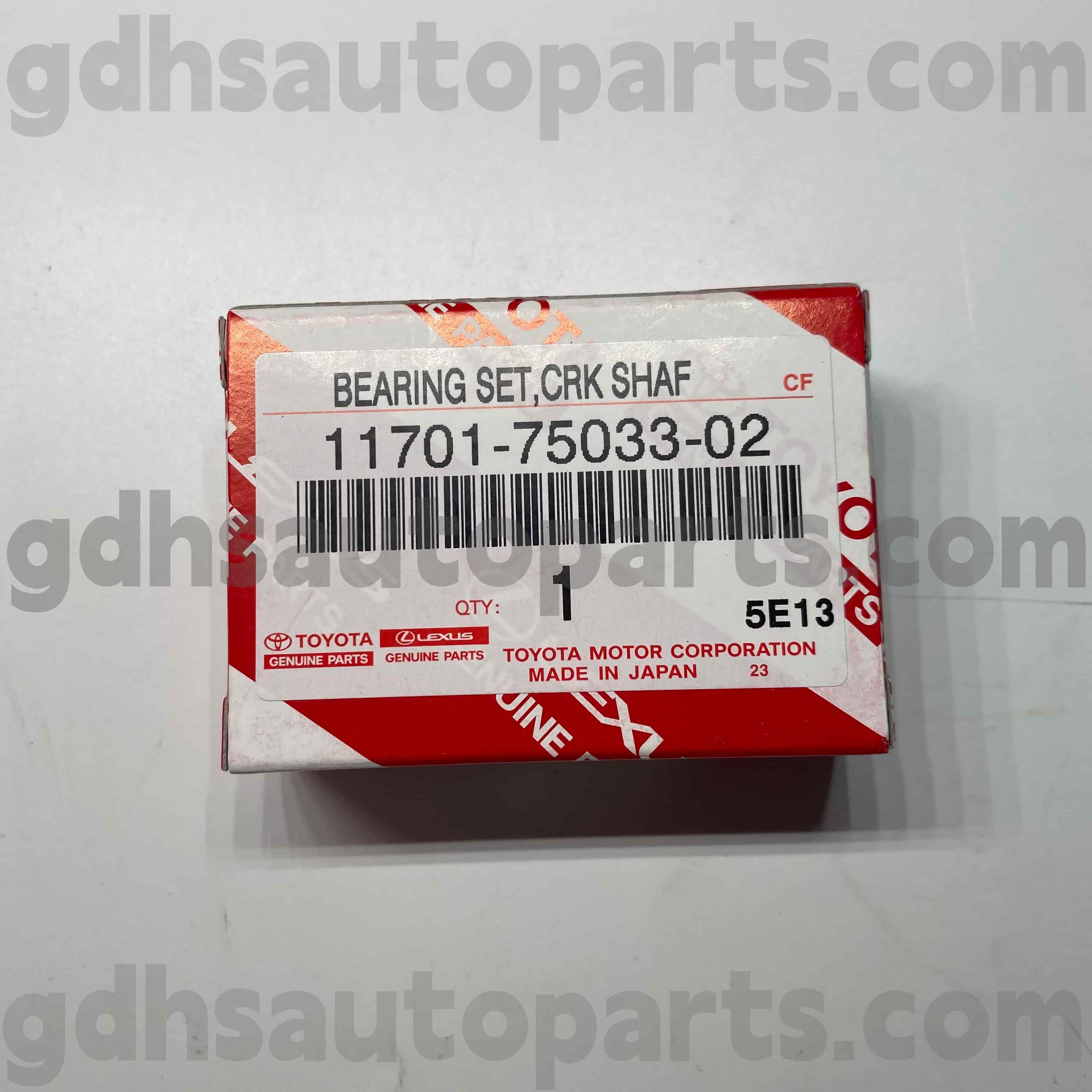 11701-75033-02 Bantalan Poros Engkol Suku Cadang Asli Toyota untuk COASTER, LAND CRUISER PRADO, Sasis TACOMA NO.TRJ152