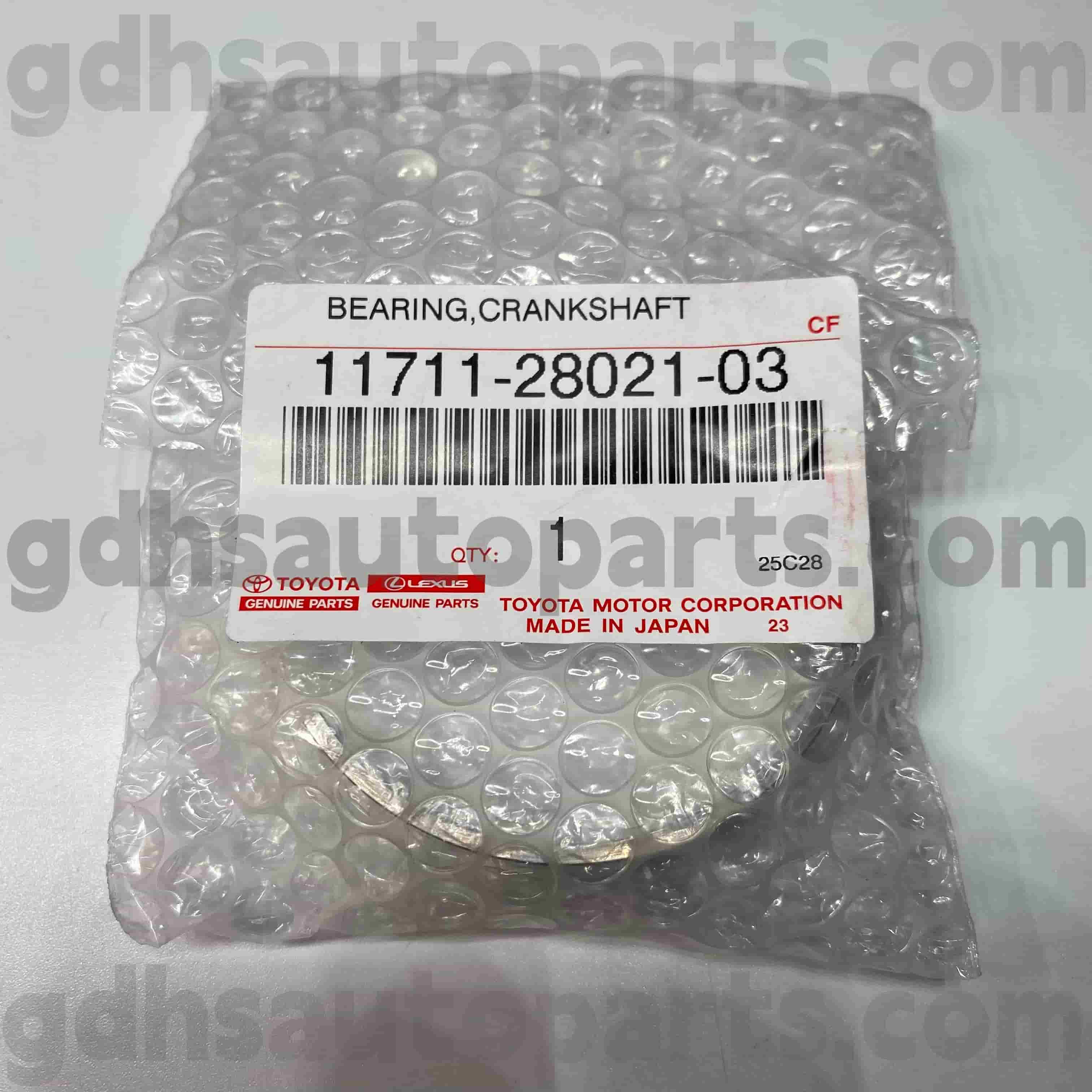 11711-28021-03 Bantalan Poros Engkol Suku Cadang Asli Toyota untuk Sasis HARRIER, CAMRY, HARRIER NO.ACV30 ACR30