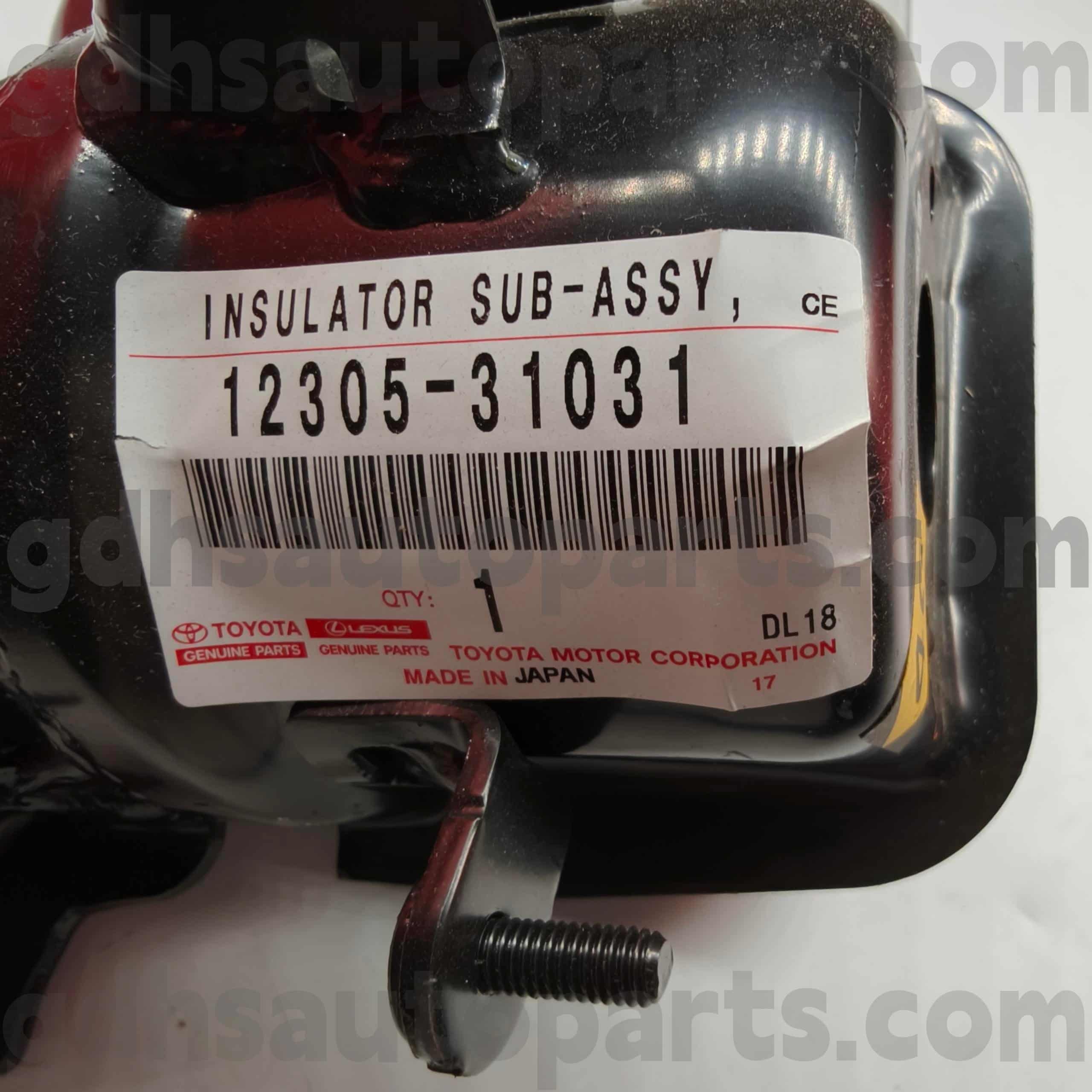 12305-31031 Suku Cadang Asli Toyota Pemasangan Mesin Kanan untuk Sasis CAMRY/HYBRID, RAV4