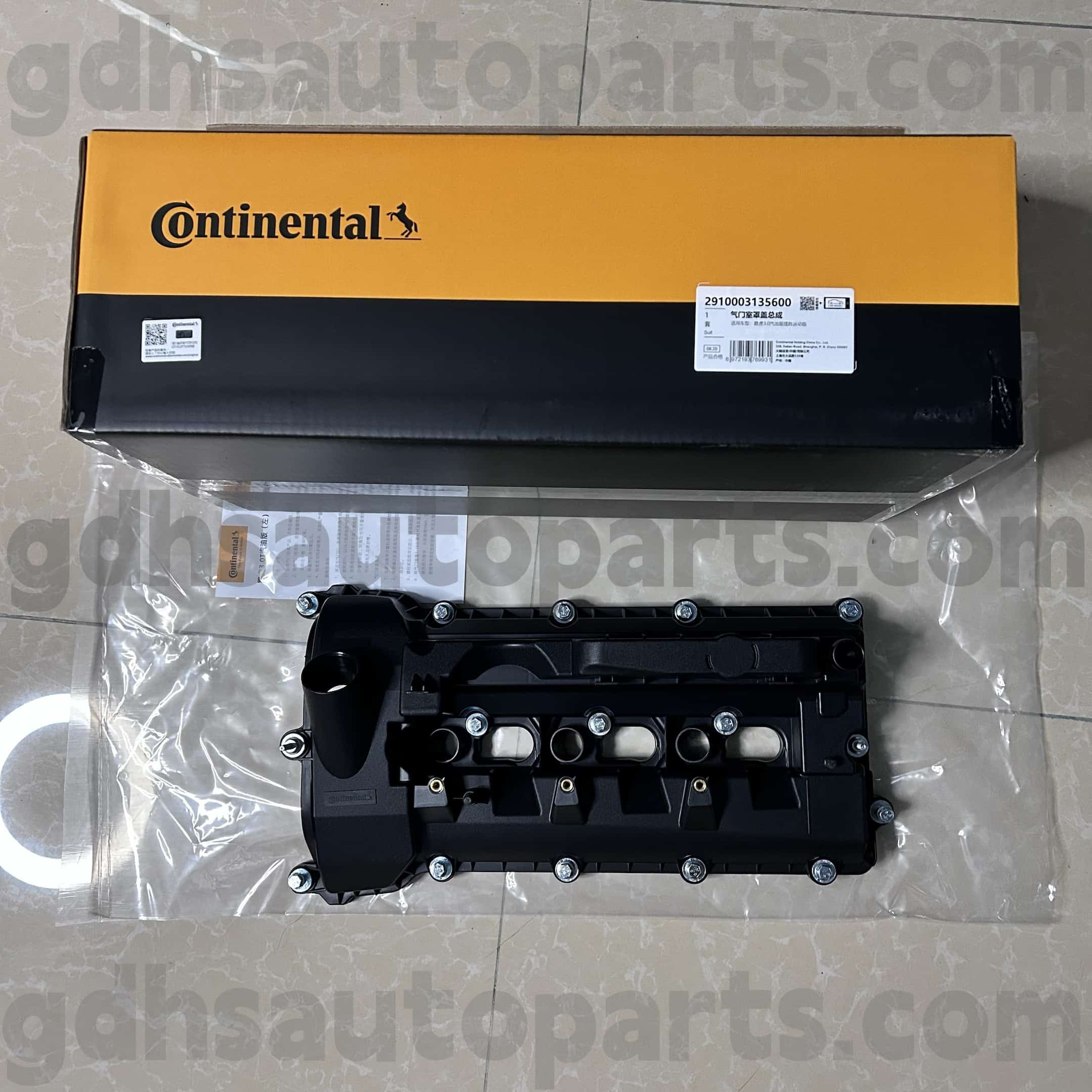 2910003135600 Continental Left Valve Cover untuk Range Rover Velar, Land Rover Discovery 4, Range Rover, Range Rover Sport OE no. LR109353