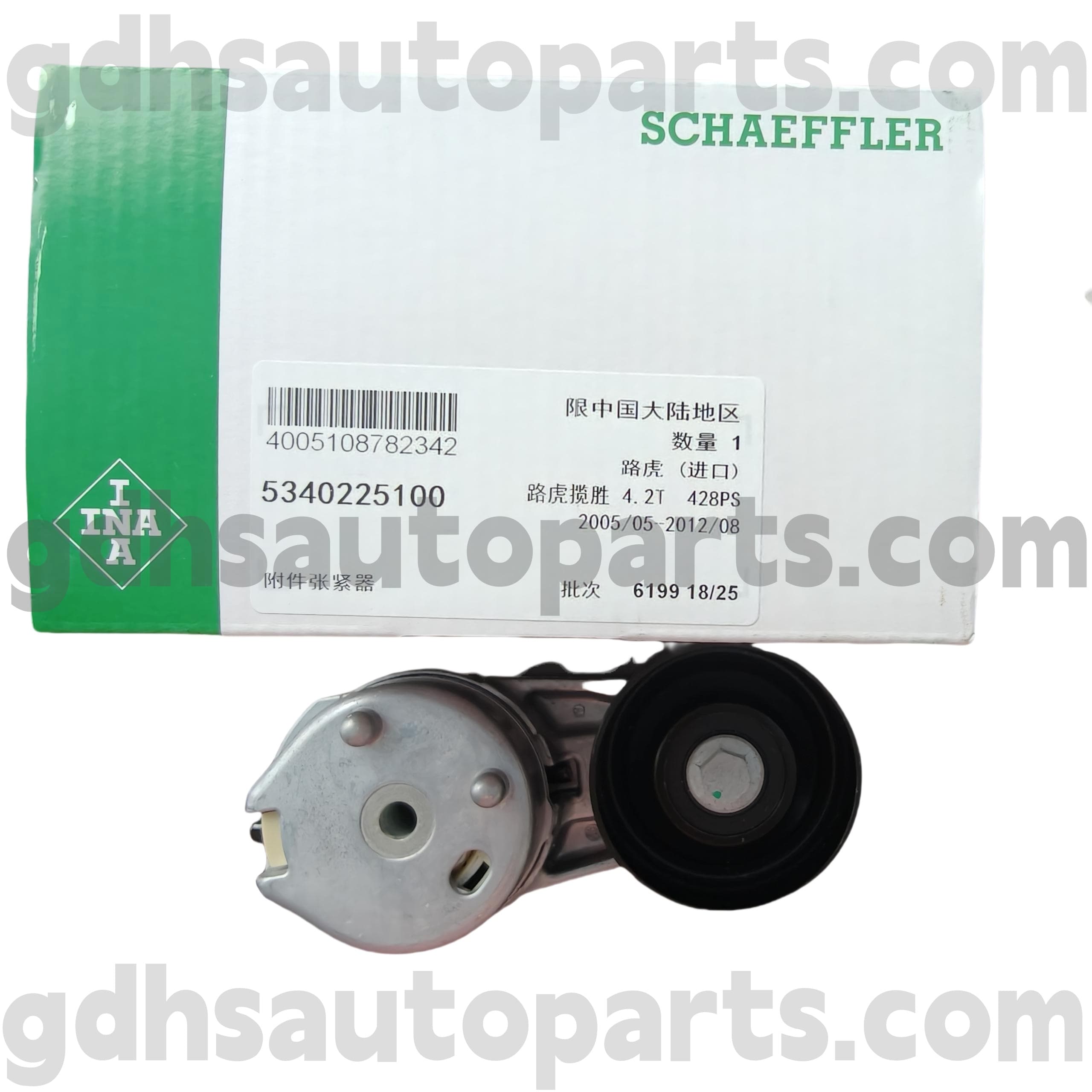5340225100 Schaeffler Ina Drive Belt Tensioner untuk Range Rover Sport, Range Rover OE no. PQG500030