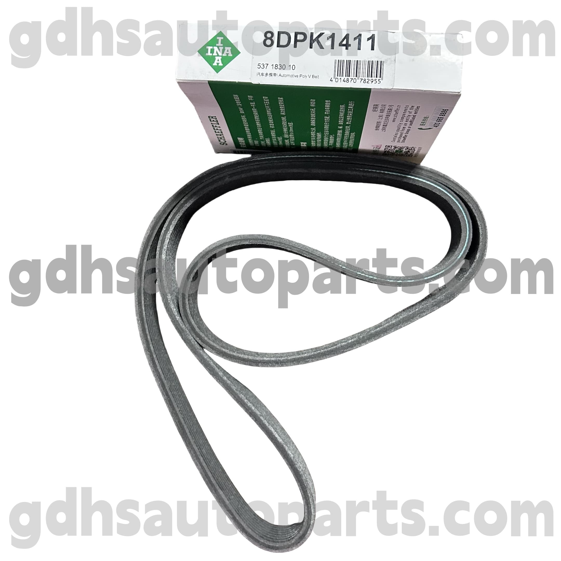 5371830100 Schaeffler Ina Supercharger Drive Belt for Jaguar XJ, Jaguar XF, Jaguar XE, Jaguar XK, F-Type, F-Pace Oe no. C2D39175