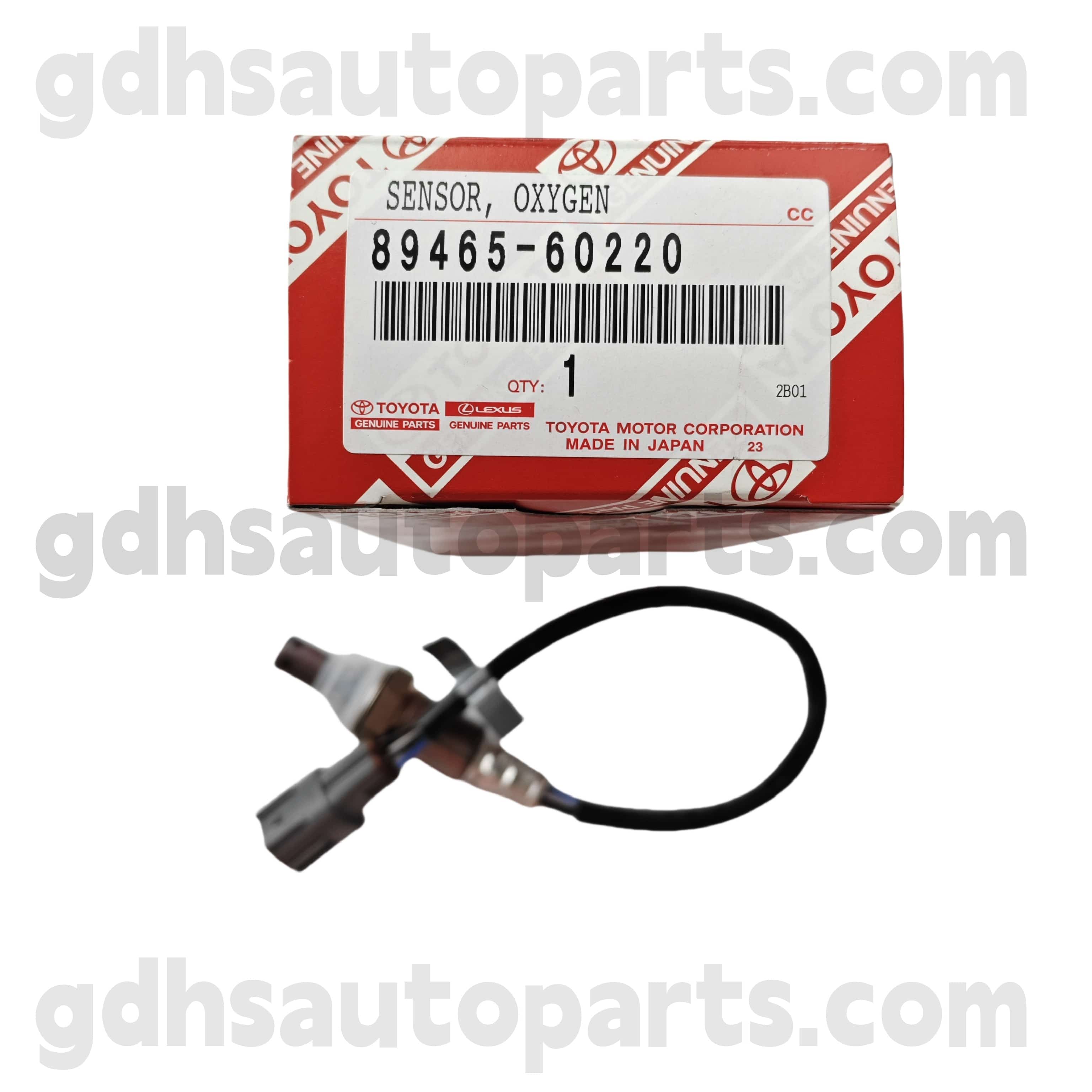 89465-60220 Toyota Sensor oksigen suku cadang asli untuk Land Cruiser Prado 、 4Runner Chassis no. GRJ12#.. ARL, GCC, gen