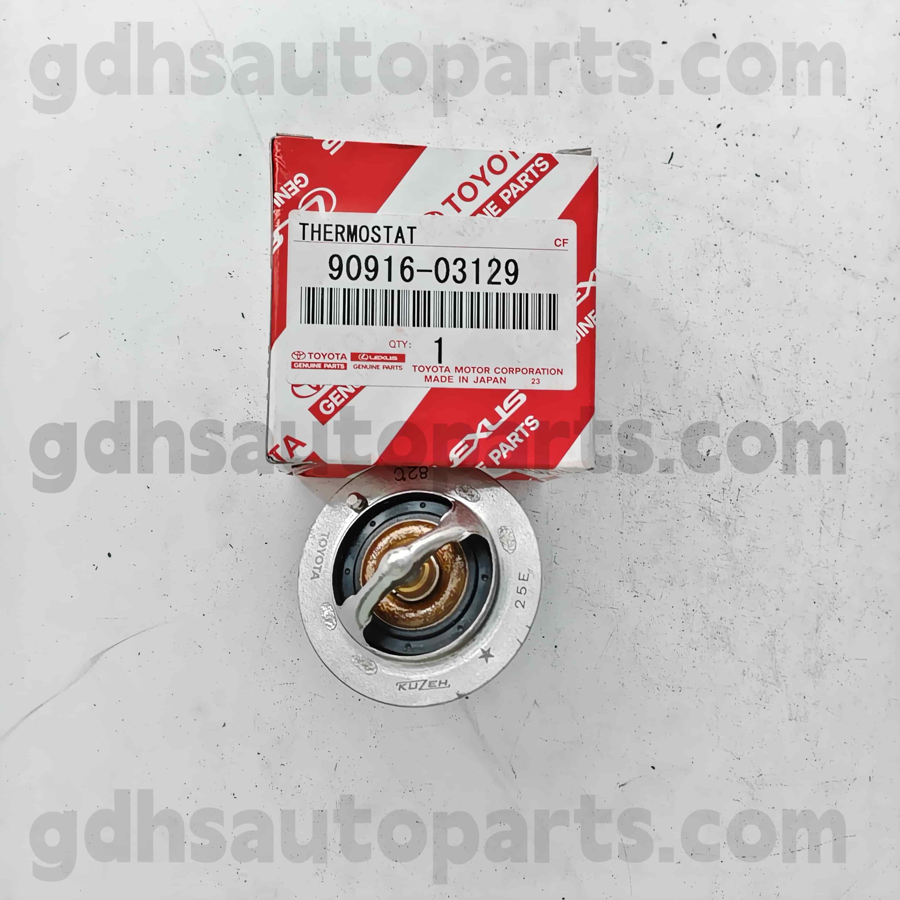 90916-03129 TOYOTA PART PEMBUAT TERMOSTAT UNTUK CAMRY 、 Lexus ES2 ##/350/300H 、 Corolla sed 、 Hilux 、 Sasis RAV4 NO. 2azfe..acu2#
