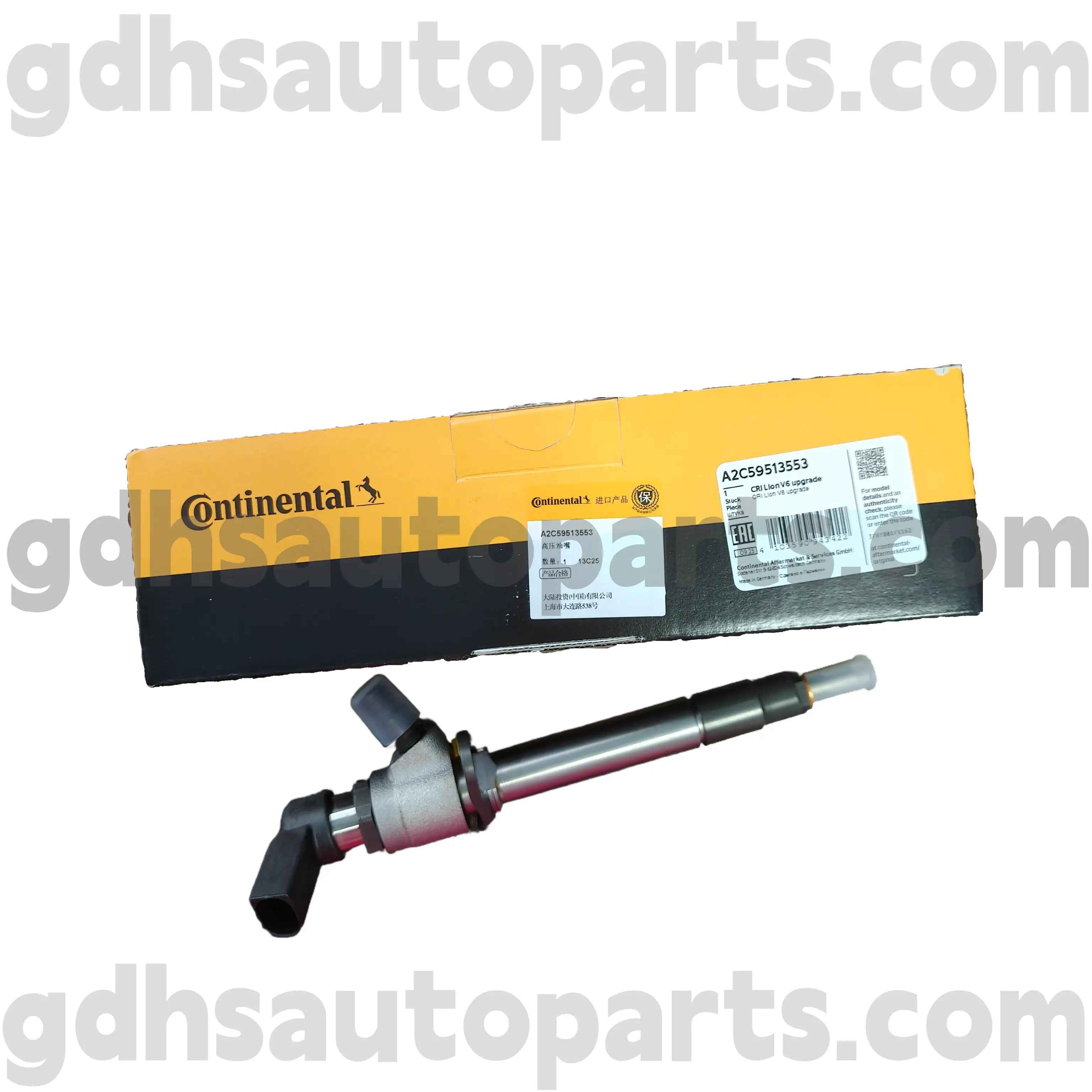 A2C59513553 Continental Fuel Injector untuk Range Rover Sport, Land Rover Discovery 4 OE no. LR006496