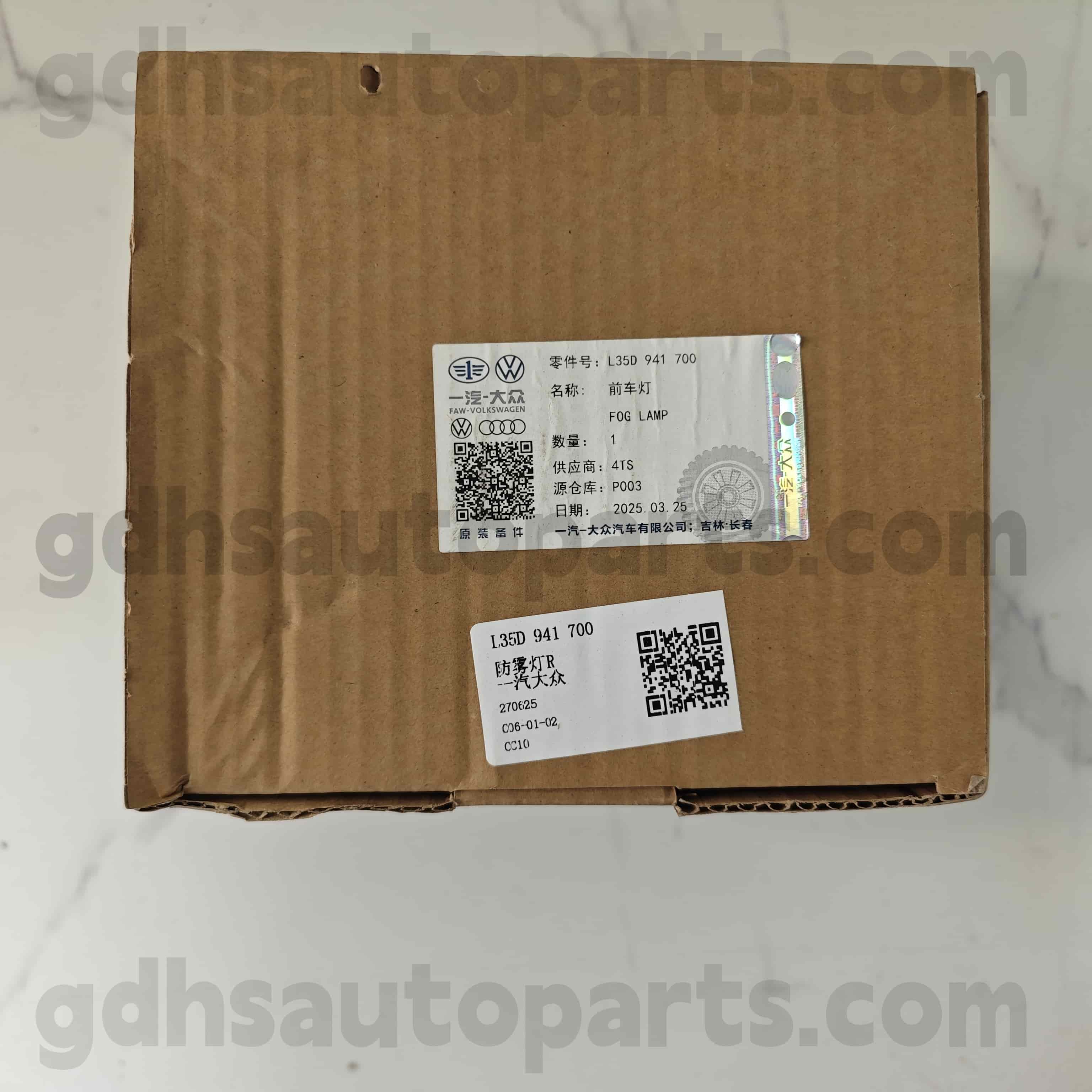 L35D 941 700 Volkswagen Bagian Asli Lampu Kanan Kanan Depan untuk CC CC