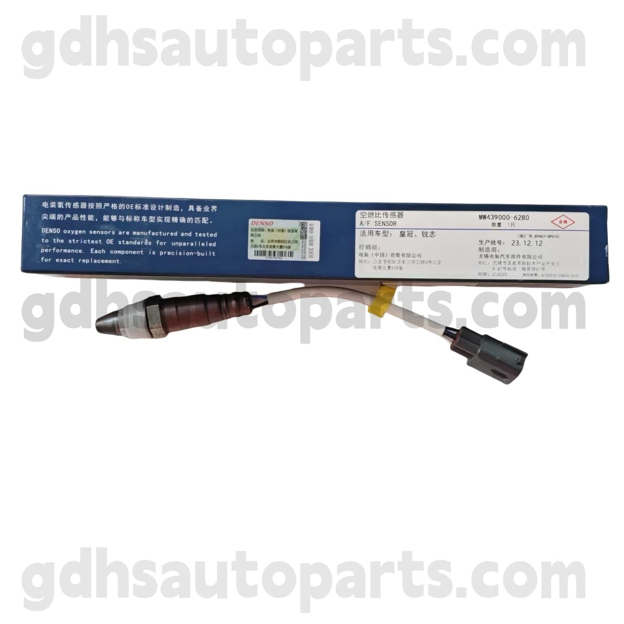 MW439000-6280 Toyota Sensor oksigen depan Toyota untuk REIZ 、 Sasis mahkota no. GRS218 OE no. 89467-0p010